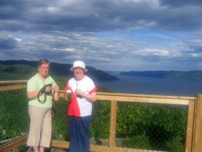 Au Belvdre, vue du Saguenay