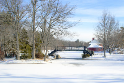 Iron Bridge and Dalrymple Boat House, Roger Williams Park, Providence
