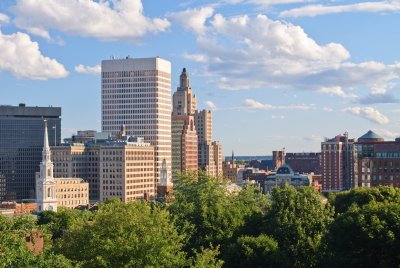 Providence City Skyline from Prospect Terrace Park