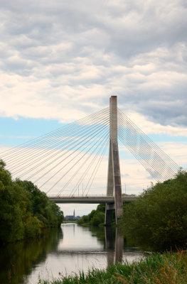 Boyne Cable Bridge from Oldbridge