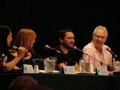 Mod (Garrett Wang), Gates McFadden, Wil Wheaton, Brent Spiner