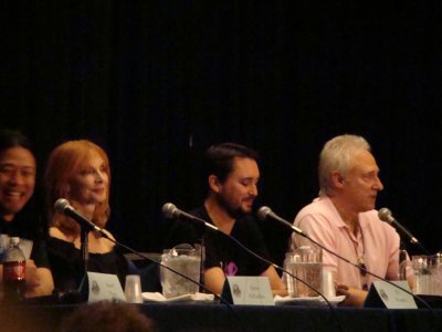 Mod (Garrett Wang), Gates McFadden, Wil Wheaton, Brent Spiner