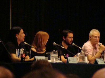 Mod (Garrett Wang), Gates McFadden, Wil Wheaton, Brent Spiner