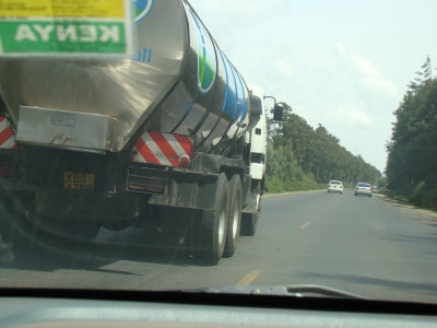 passing a dairy tanker