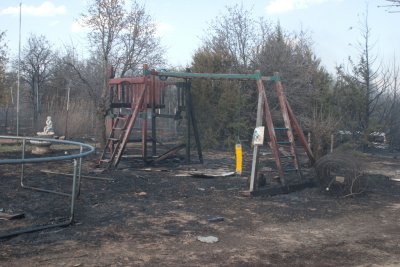 Damage from 4/06/2011 Brush Fire
