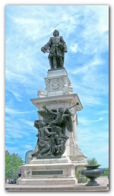 Samuel de Champlain Statue - Quebec City