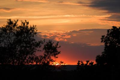 sunset, home