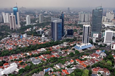 Indonesia from a Helicopter