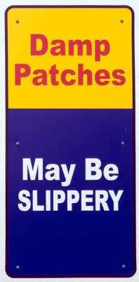 Watch out for damp patches...
