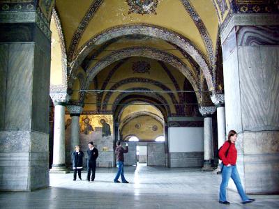 Upstairs Gallery in the Hagia Sofia
