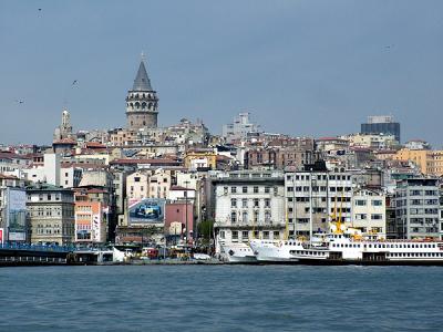Looking across the Golden horn/Bosphorus to Karakoy
