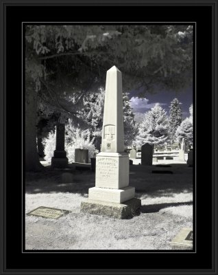 Infrared - Orrin Porter Rockwell - SLC cemetery