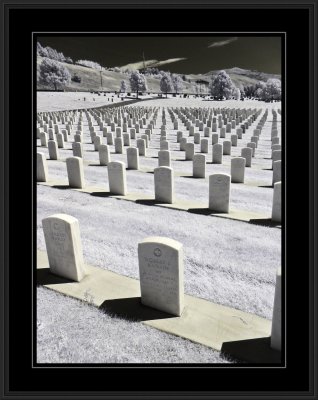 Infrared - Military part of SLC cemetery
