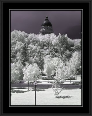 Infrared - State Capitol Building from Memory Grove Park