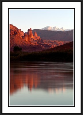 Fisher Towers and La Sal Mountains