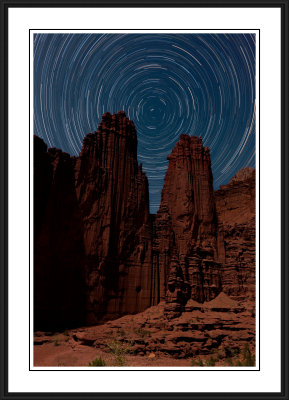 Fisher Towers - star trails