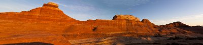 Panorama from Needles area at sunrise