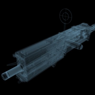 M2 Machine Gun .50 Cal USAAF X-ray