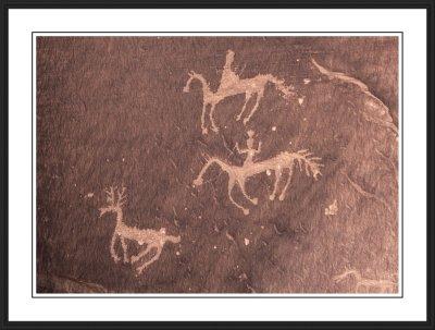 Navajo rock art at Petroglyph Rock