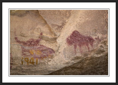Rock art by Chief Jack House