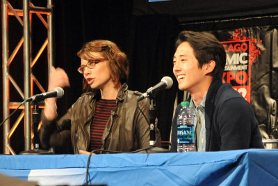 The Walking Dead's Lauren Cohan and Steven Yeun