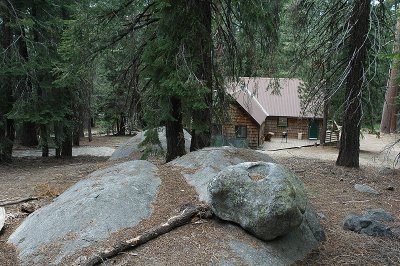 Cabin from up hill