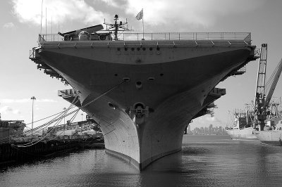USS Hornet Bow