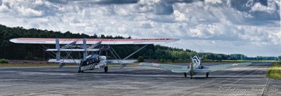 Osa's Ark and Yak-18 prepare for takeoff