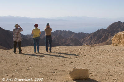 View from Mount Yoash (the Red Sea and mountains Jordan in the background)