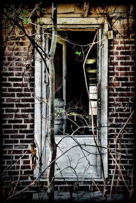 Door To Abandoned Farmhouse 