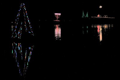 Christmas Lights on Lake