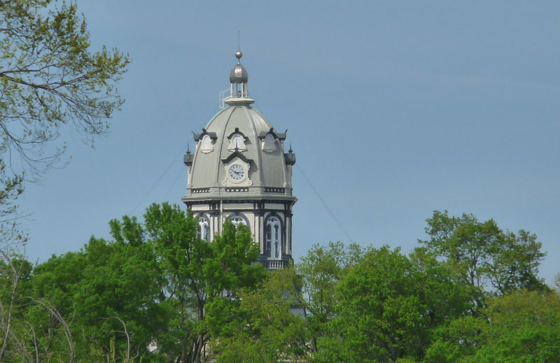 County courthouse cupola
