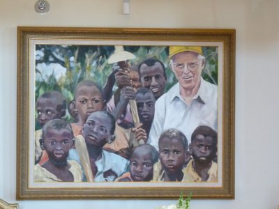 Norman Borlaug and farmers