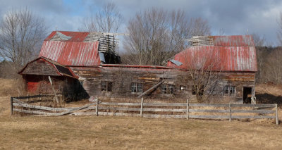 Weathered barn in Vermont
