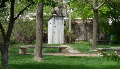 Outhouse at John Wayne birthplace