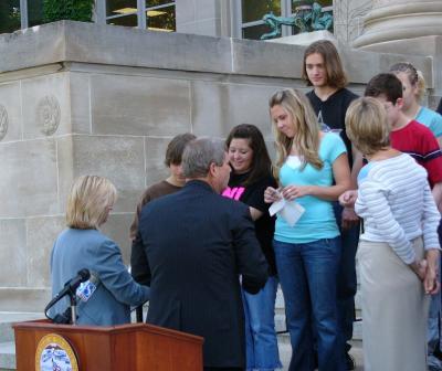 Chatting with students