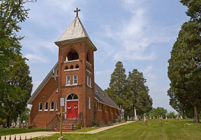 An old brick church near Jefferson, MD.