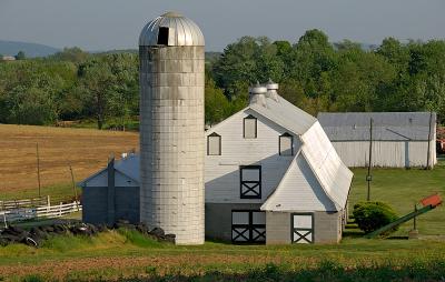 An old barn near Burkittsville, MD.  This shot was taken in the warm evening light.