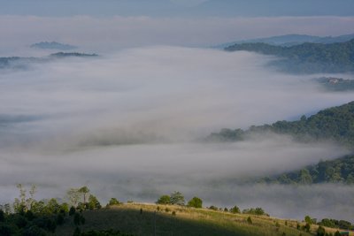 Fog Below Mt. Lake Overlook