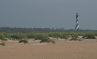 Hatteras Lighthouse On A Hot Summer Morning