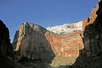 Looking Up At Angels Landing