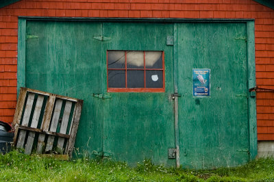 Green Door and Pallet - Moose Harbour