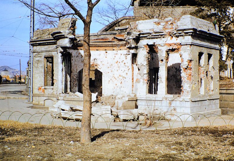 Battle damage in Seoul City Korea