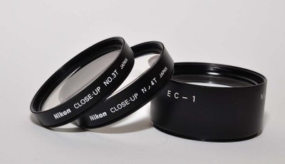 Nikon 3T, 4T and EC-1 close up adapters