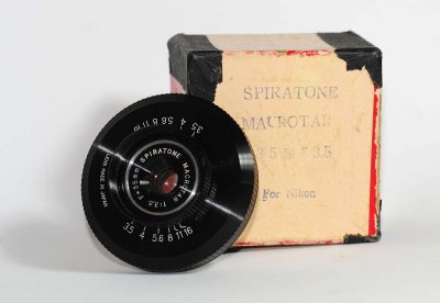 35mm F3.5 Spiratone Macrotar ultra compact bellows lens