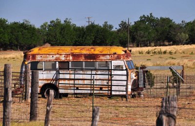 Cool camper near Shamrock Texas.