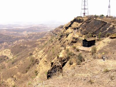 Cliff at Sinhagad Fort