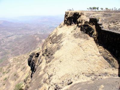 Cliff at Sinhagad Fort