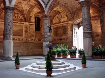 The Palazzo Vecchio courtyard