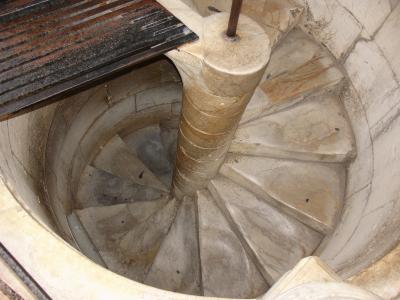 Spiral stairs at the top